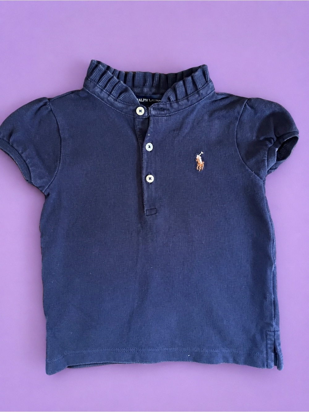 Ralph Lauren Blue Label Navy Polo with Embroidered Pony